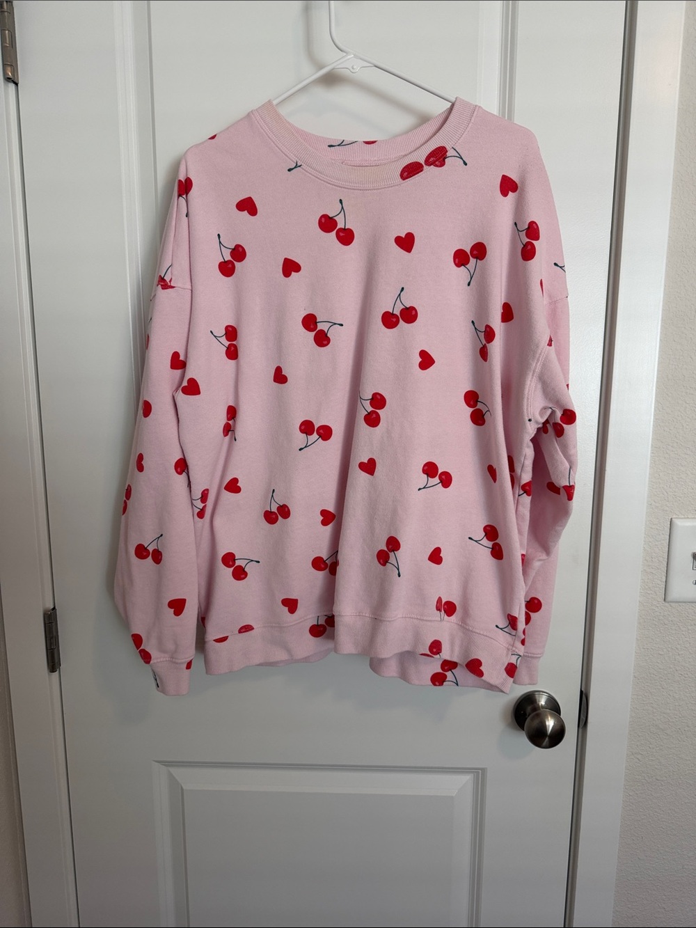 Grayson Threads Pink Cherry & Heart Pajama Top